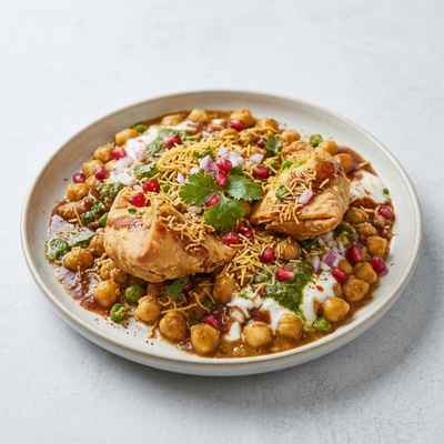 Cholay Samosa Chaat